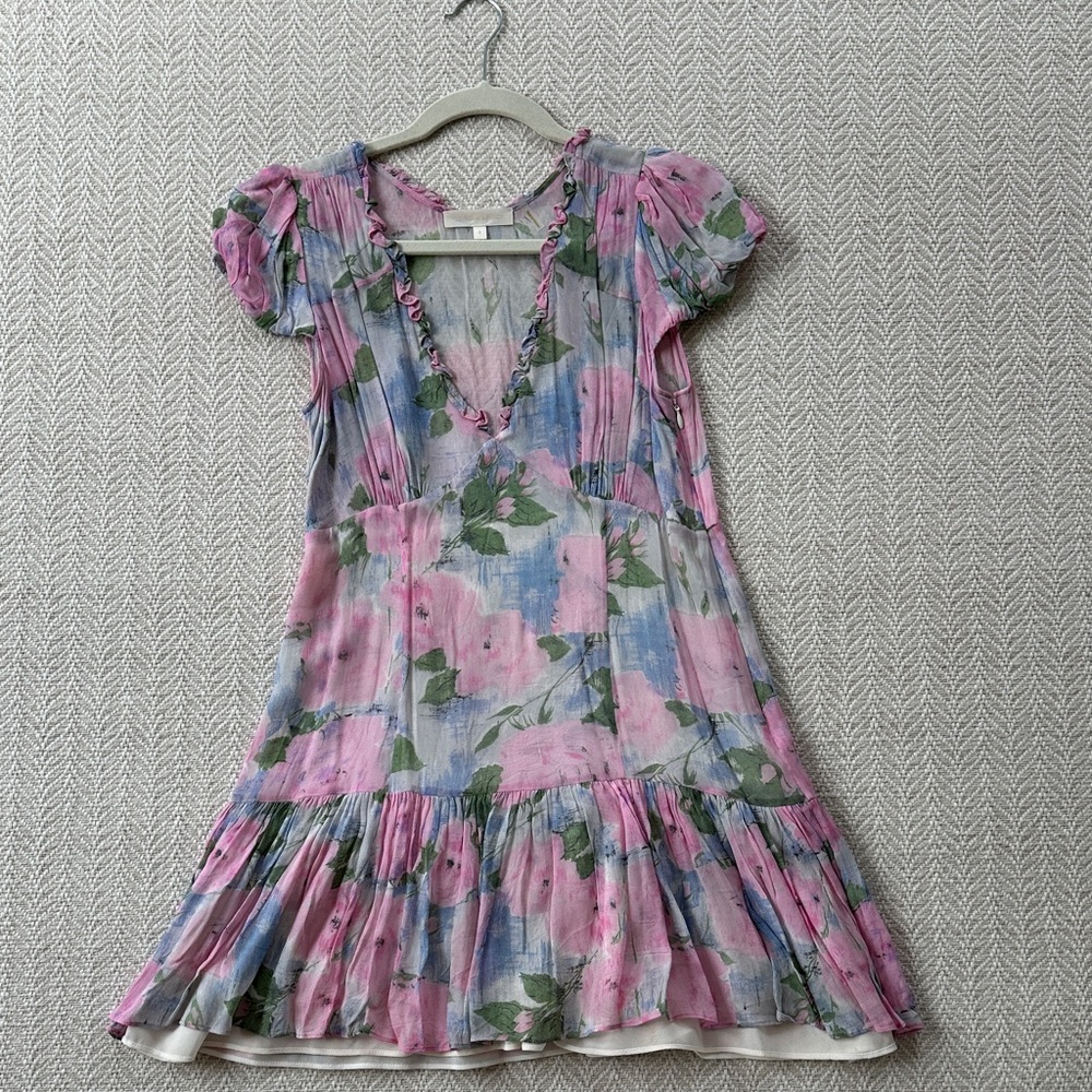LoveShackFancy Floral Dress, Size 2